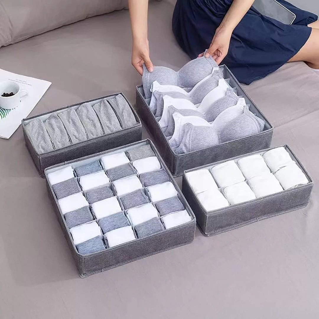 Set Organizador de Ropa Interior x 4 Piezas – ¡Orden y Estilo en tu Ropero!